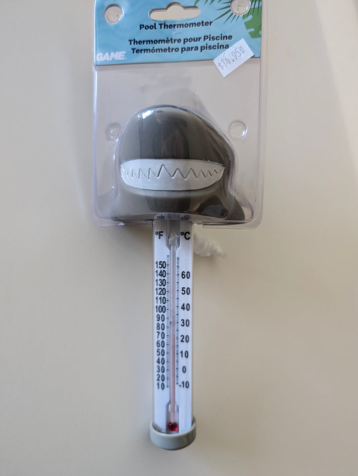 Floating shark thermometer