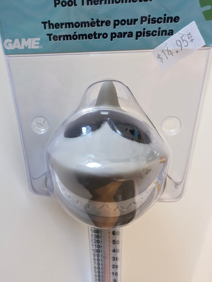 Floating shark thermometer