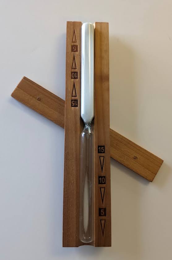 15 minute sauna sand timer all wood