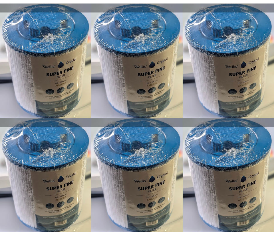 Box of 6 Wellis filter elements for Taurus, Monte Rosa, Libra, Mont Blanc and more!