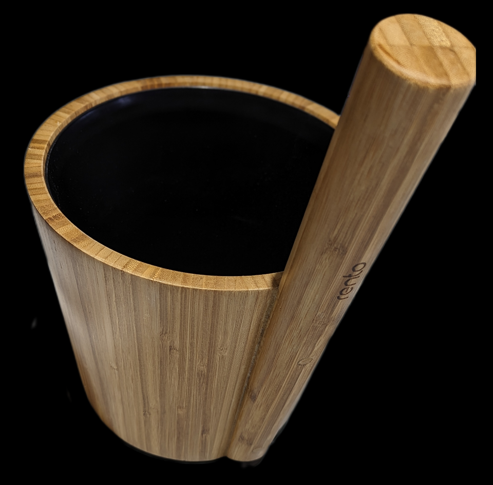 Hand crafted bamboo sauna bucket