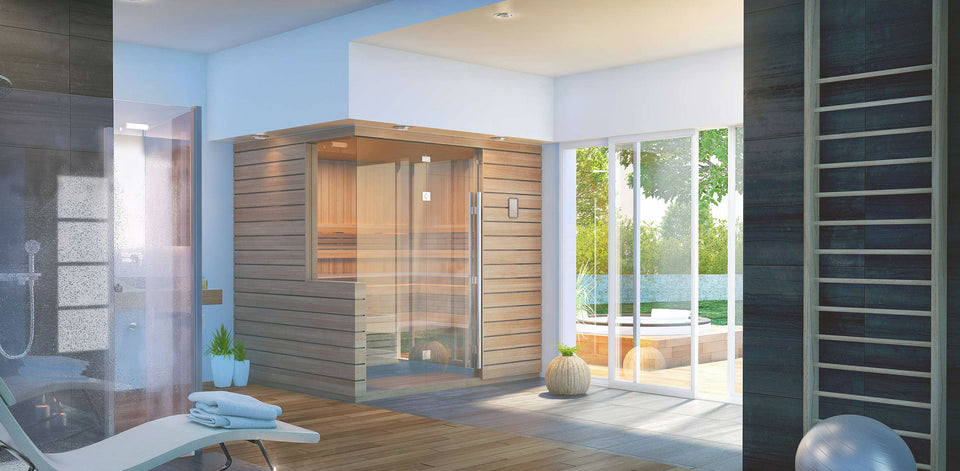 Custom-Cut Sauna Twilight Interior