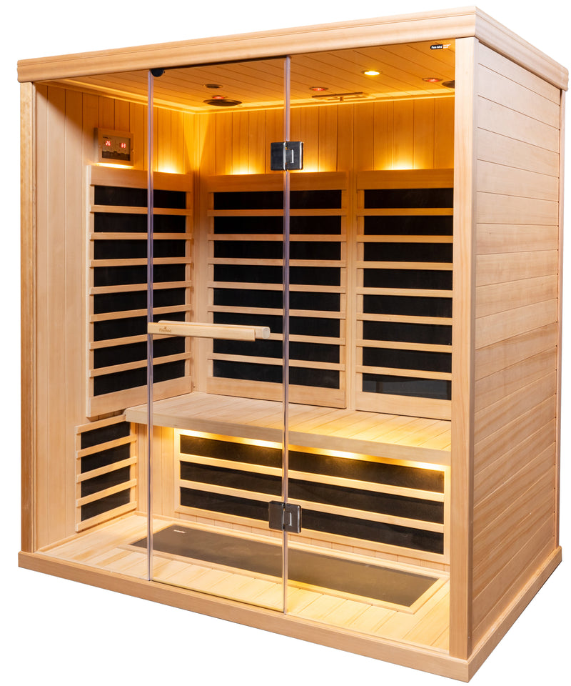 3 Person S-830 Low EMR/Low EF Infrared Sauna