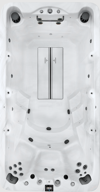 Vita XL4 14' Silver Marble swimspa | Leisure Concepts