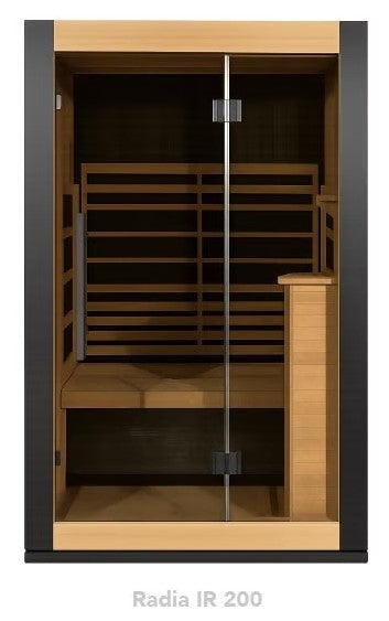 The Amazing all new Radia IR 200 two seat full spectrum IR sauna