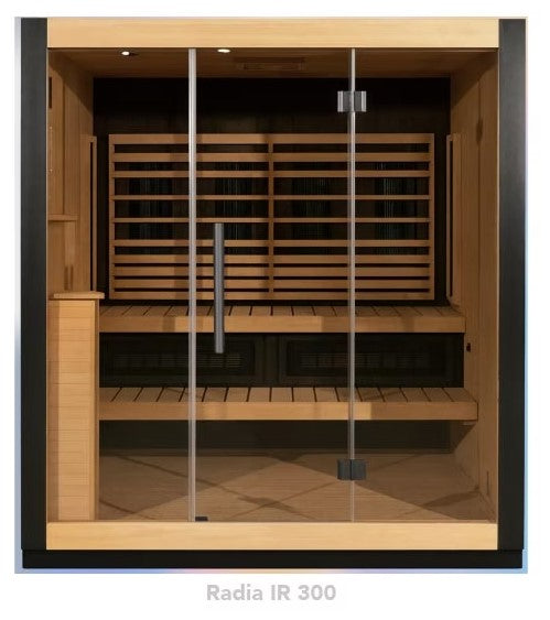 The Amazing all new Radia IR 300 3-4 seat full spectrum IR sauna