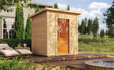 NEW 4 seat outdoor sauna, 64" x 72" complete with 6000 watt stainless steel heater!