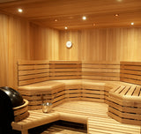 Custom Built 12' x 12' Finnish sauna kit, complete interior package
