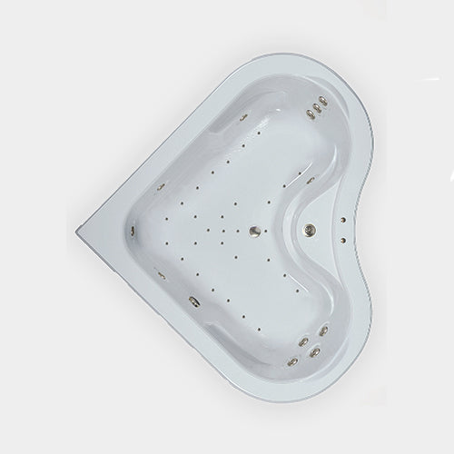 64 in. Acrylic Corner Drop-in Air and Whirlpool Bathtub in Biscuit 64 in. Acrylic Corner Drop-in Air and Whirlpool Bathtub in Biscuit