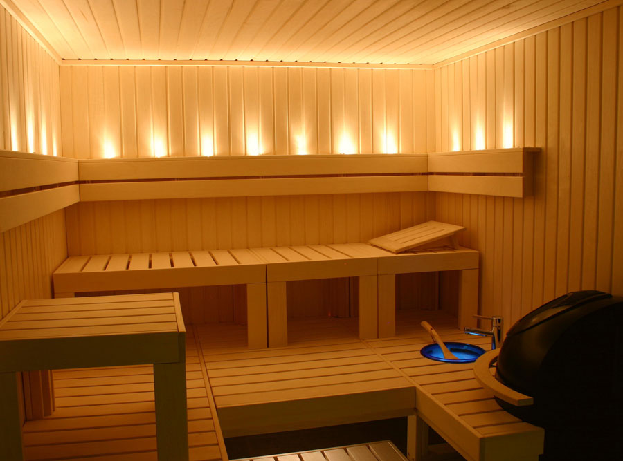 Custom Built 6' x 8' Finnish sauna kit, complete interior package