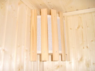 Handmade corner light shade for saunas