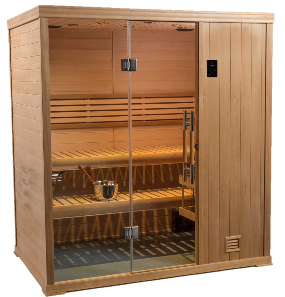 Finnleo Hallmark 4' x 6' Finnish Sauna Bluetooth stereo & WIFI 240 volt