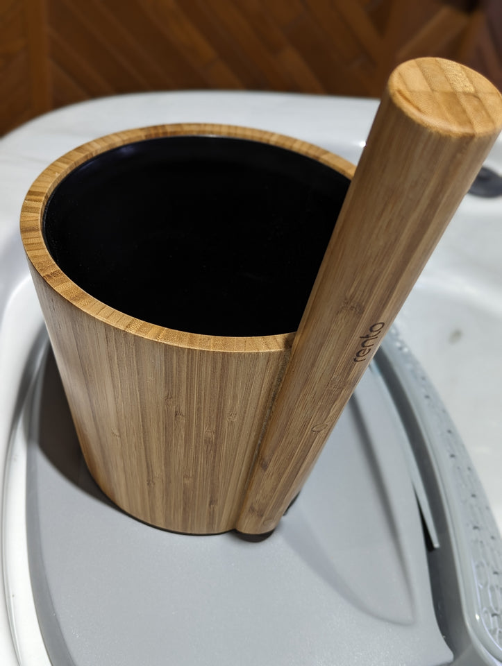Hand crafted bamboo sauna bucket