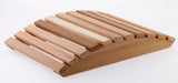 Handmade wood curved sauna leg rest