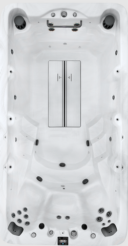 Vita XL4 14' Silver Marble swimspa | Leisure Concepts